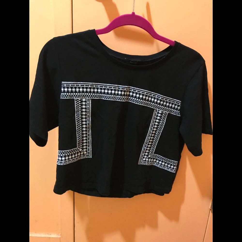 Aztec style cropped top